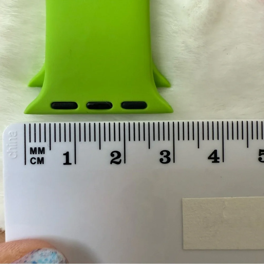Bundle 3 Silicone Watch Bands for Apple Watch Vibrant Green Orange Red